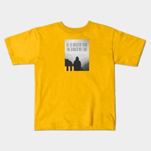 He is Greater than the Giants We Face Kids T-Shirt